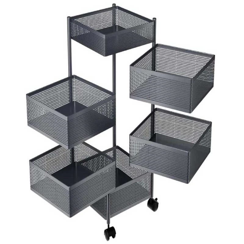 6,5,4 Layer Round Shape and Square Shape Kitchen Rack